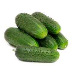 Cucumbers isolated on white background