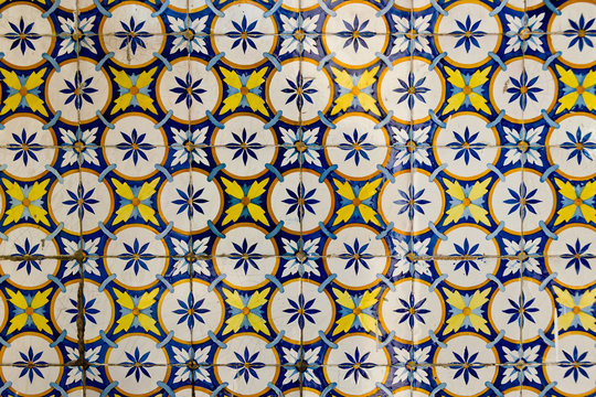 Traditionelle Azulejos in Lissbon, Portugal