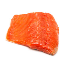Wild Alaskan Sockeye or Coho Salmon fillet.