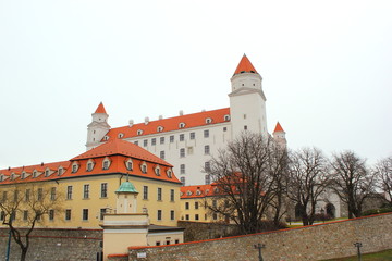 Ansicht der Burg von Bratislava in der Slowakei