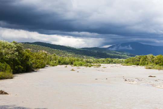 Landscape With River Asse, Provence, France