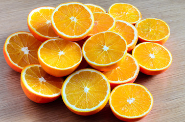 naranja cortada