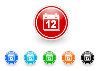 calendar icon vector set