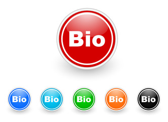 bio icon vector set
