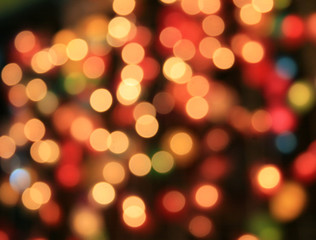 Fototapeta premium Multicolored defocused bokeh lights background