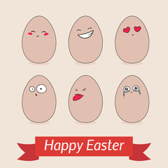 Happy Easter card template