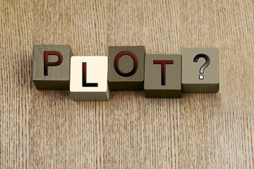 Plot Sign, for writing, story, education, writers and authors.
