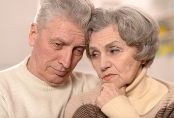 Portrait of an elder couple