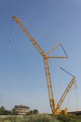 Fototapeta na wymiar hoisting crane