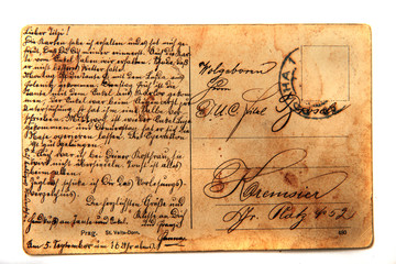 Fototapeta premium old postcard