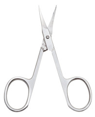 open manicure scissors