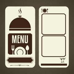 Menu template for restaurant and cafe, Vector illustration.