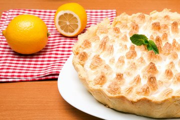 Homemade lemon pie