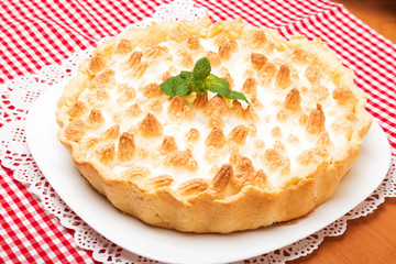Homemade lemon pie