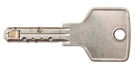 steel door key for pin tumbler lock