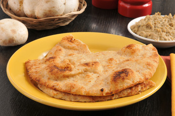 Tandoor baked naan bread