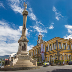 Monument aux Morts with Townhall, Saint-Denis, La Réunion - obrazy, fototapety, plakaty