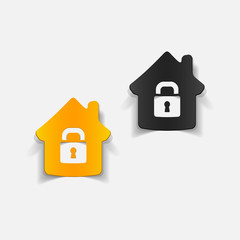 realistic design element: house, building