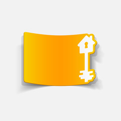 realistic design element: house, key