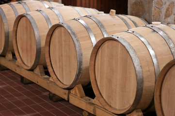 Wine Barrels in a Cellar © mim