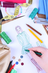 Fashion designer close up