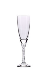 Empty champagne glass.