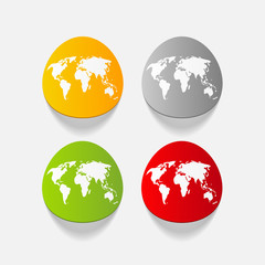 realistic design element: map