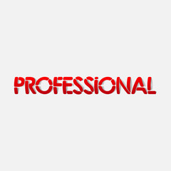 realistic design element: professional