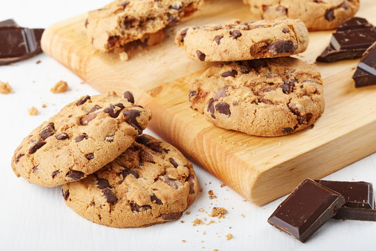 cookies with chocolate