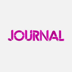realistic design element: journal