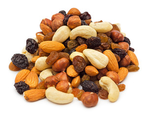 Pile of mixed nuts