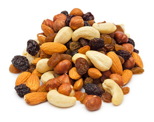 Pile of mixed nuts