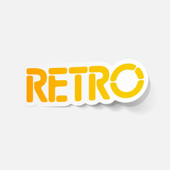 realistic design element: retro