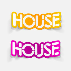 realistic design element: house