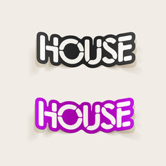 realistic design element: house