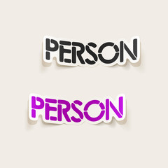 realistic design element: person