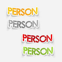 realistic design element: person