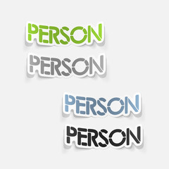 realistic design element: person