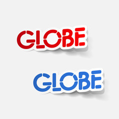 realistic design element: globe