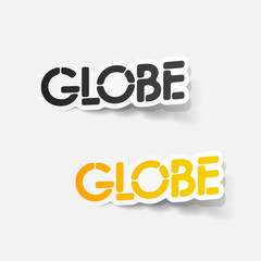 realistic design element: globe