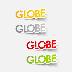 realistic design element: globe