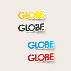 realistic design element: globe