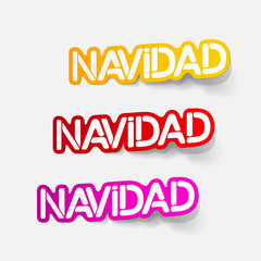 realistic design element: navidad