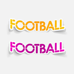 realistic design element: football