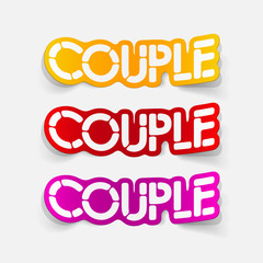 realistic design element: couple
