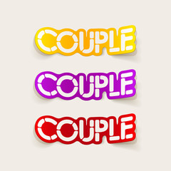 realistic design element: couple