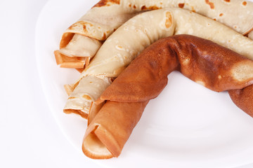 Sweet pancakes in a traditional style