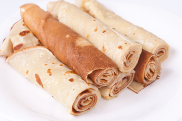 Sweet pancakes in a traditional style