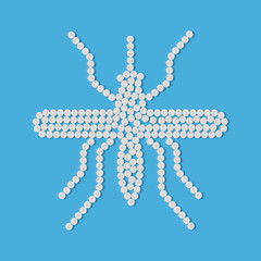 pills concept: mosquito, insect
