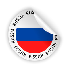 vector flag bent sticker